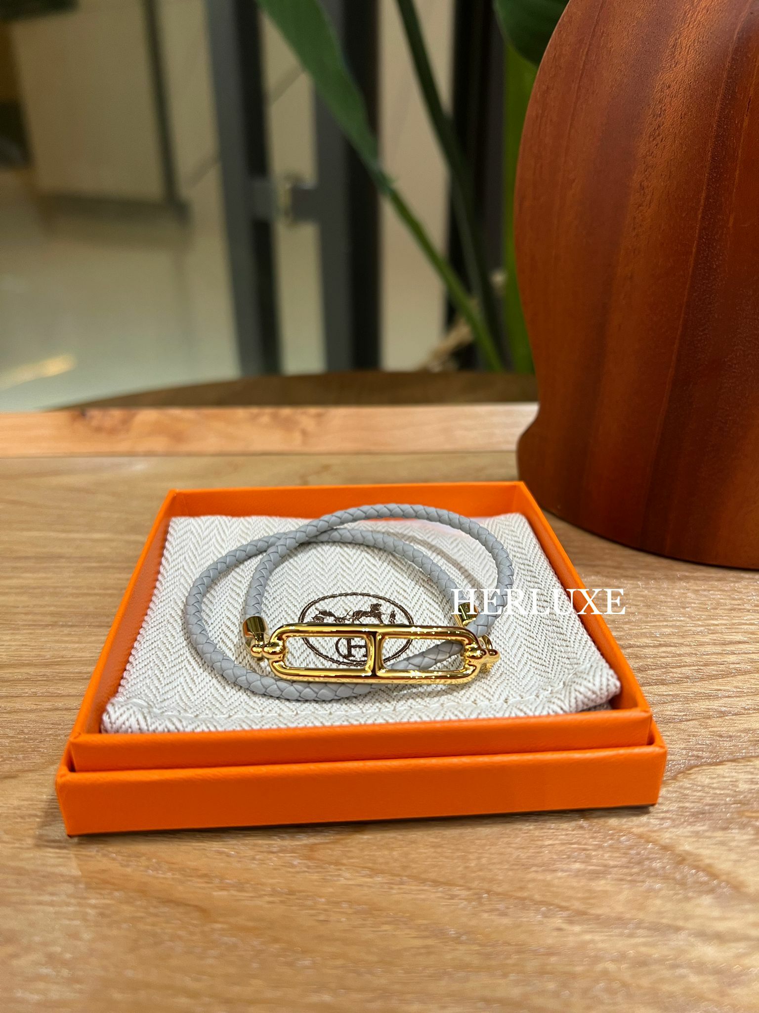 Roulis double tour tress bracelet 8U bleu glacier CC T3