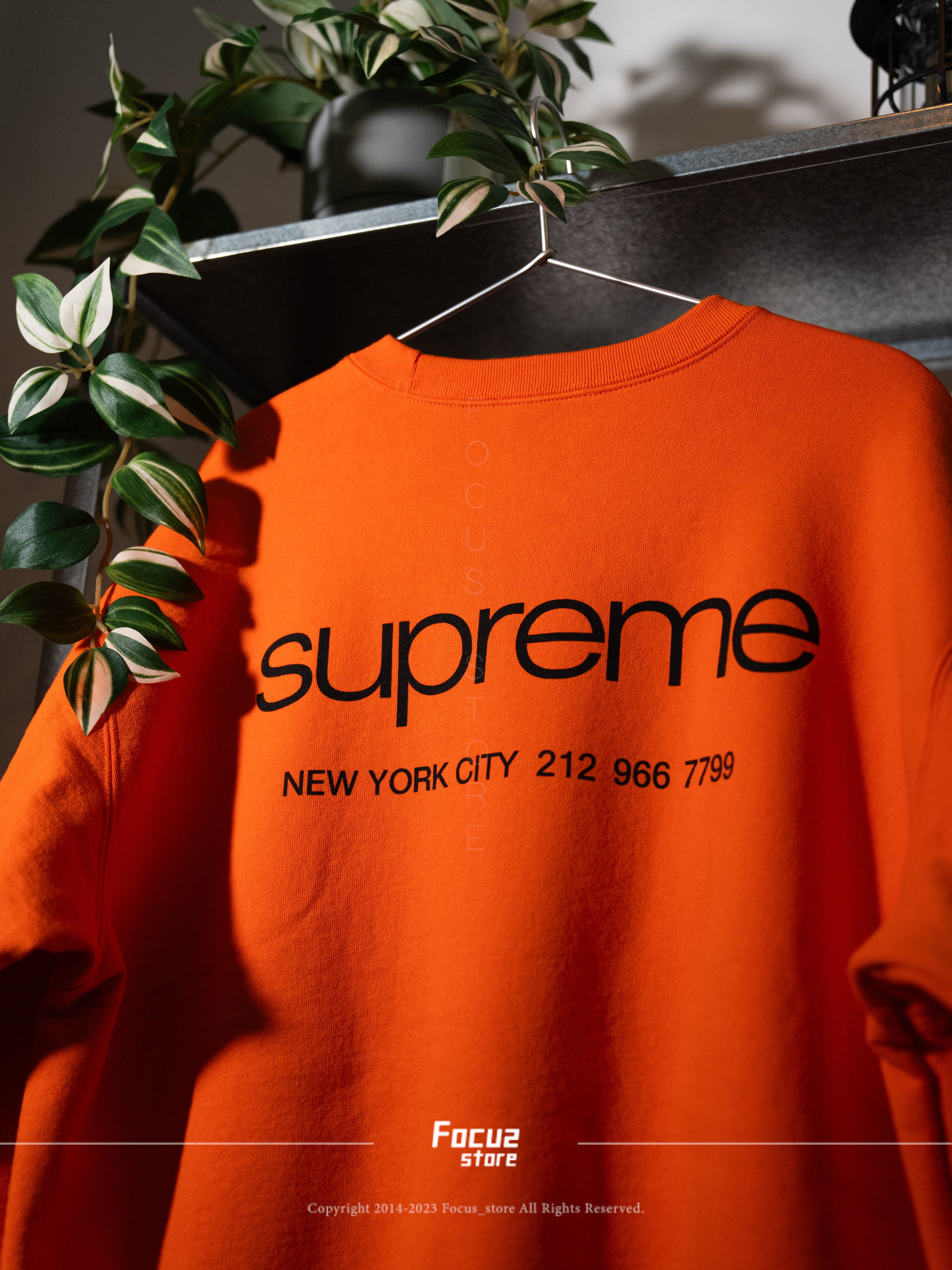 Focus Store】現貨秒發Supreme FW23 Week10 NYC Crewneck 重磅大