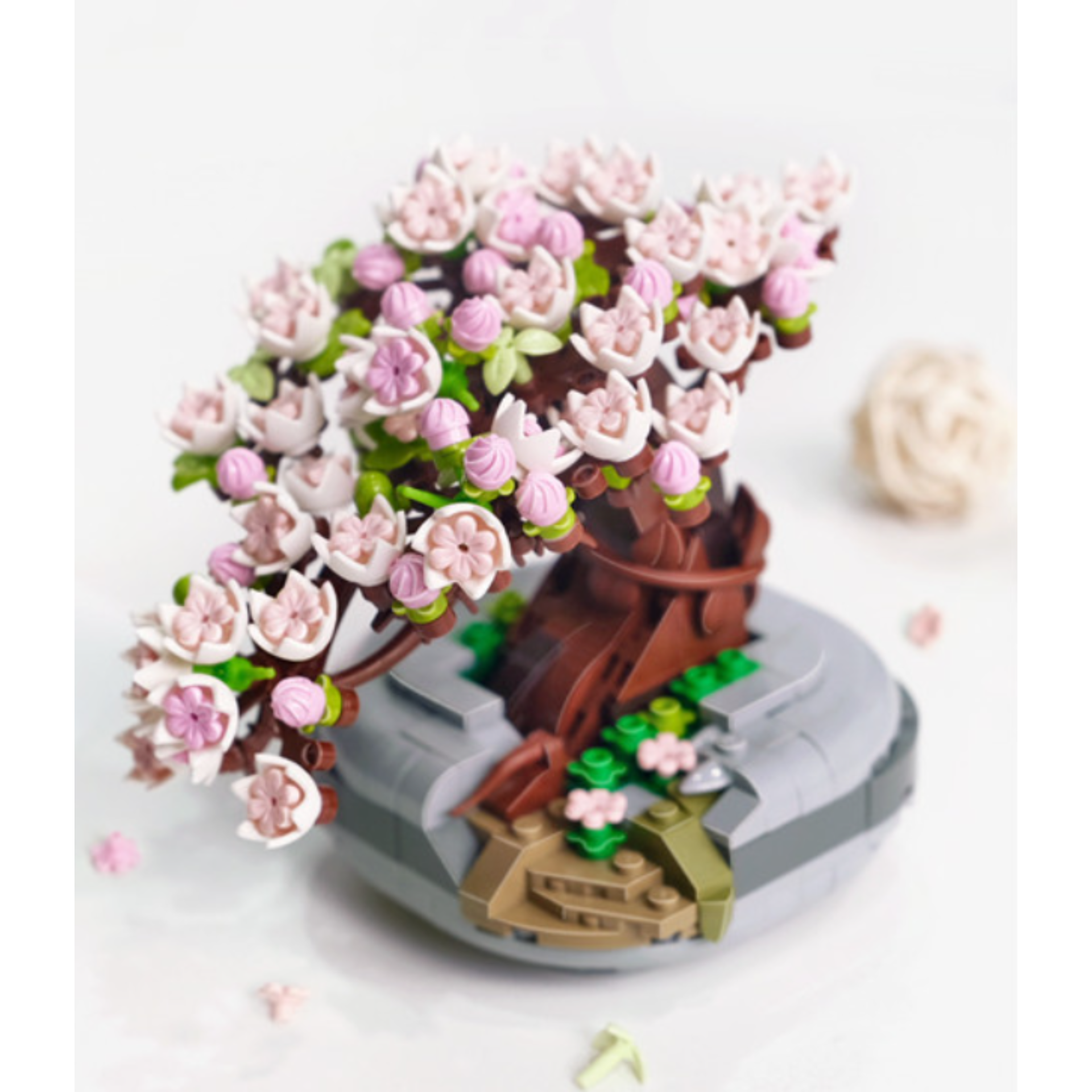 LOZ 日本櫻花盆栽小粒積木