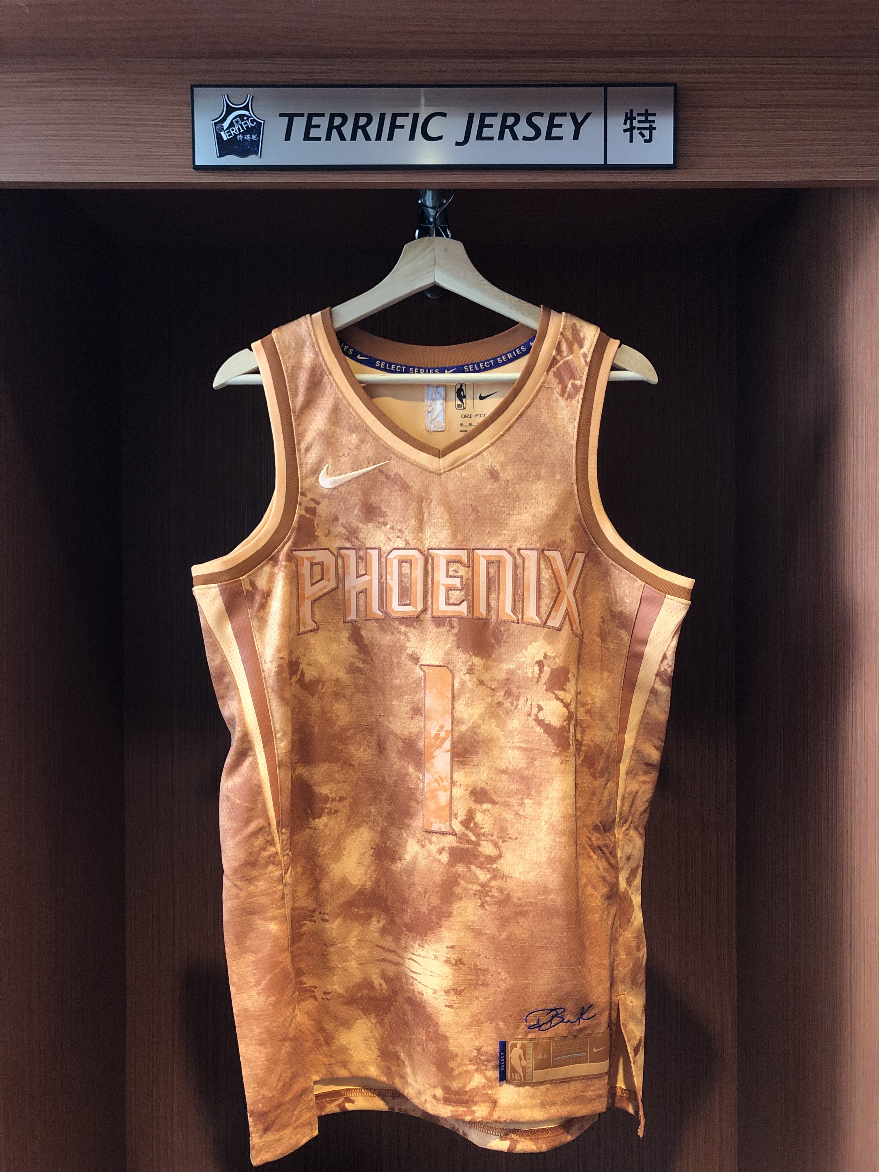 NBA球衣 Devin Booker 鳳凰城太陽 MVP Creative 橘 Select Nike Swingman 球迷版 電繡 全新