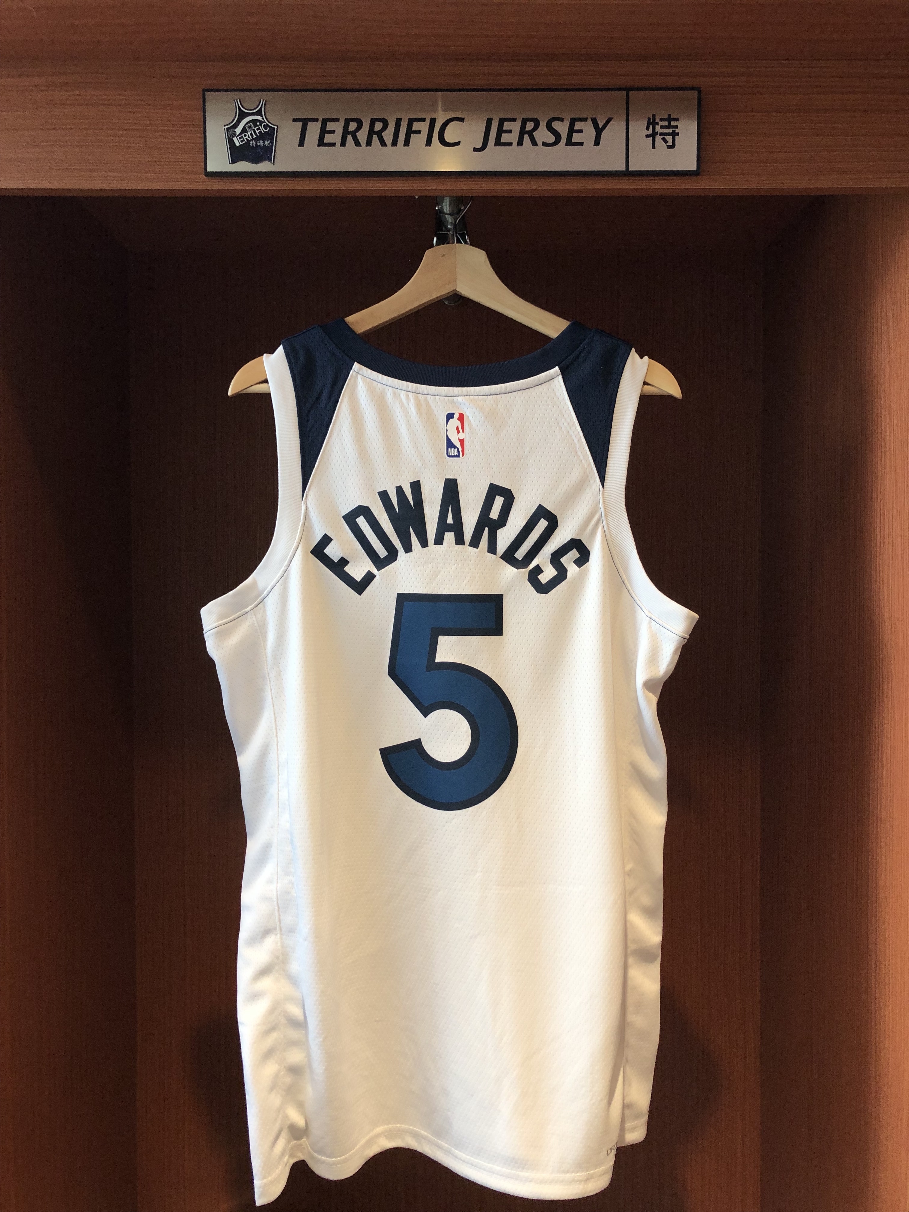 NBA球衣 Anthony Edwards 明尼蘇達灰狼白 Association Nike Swingman 球迷版 熱轉印 全新