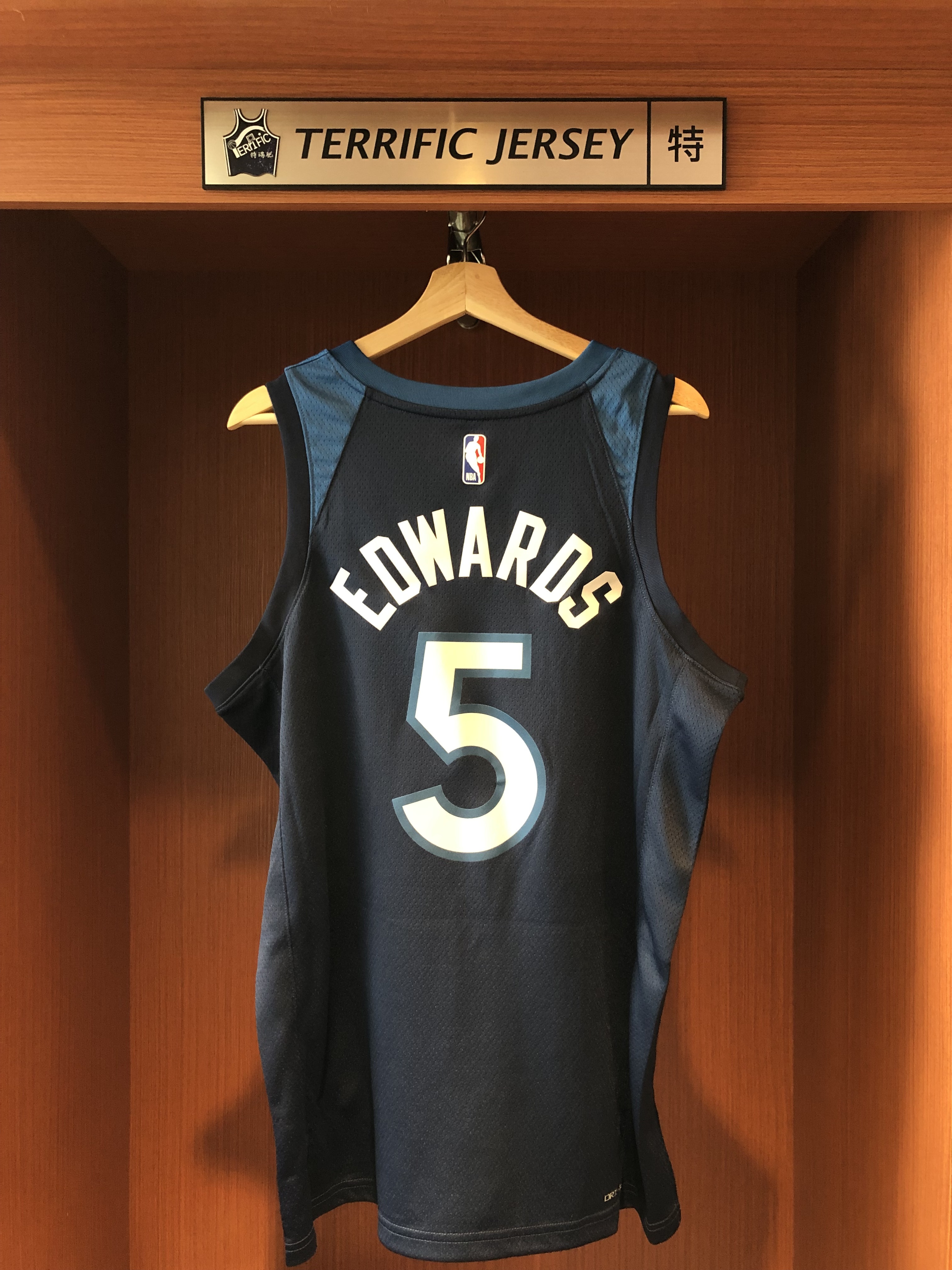 NBA球衣 Anthony Edwards 明尼蘇達灰狼深藍 Icon Nike Swingman 球迷版 熱轉印 全新