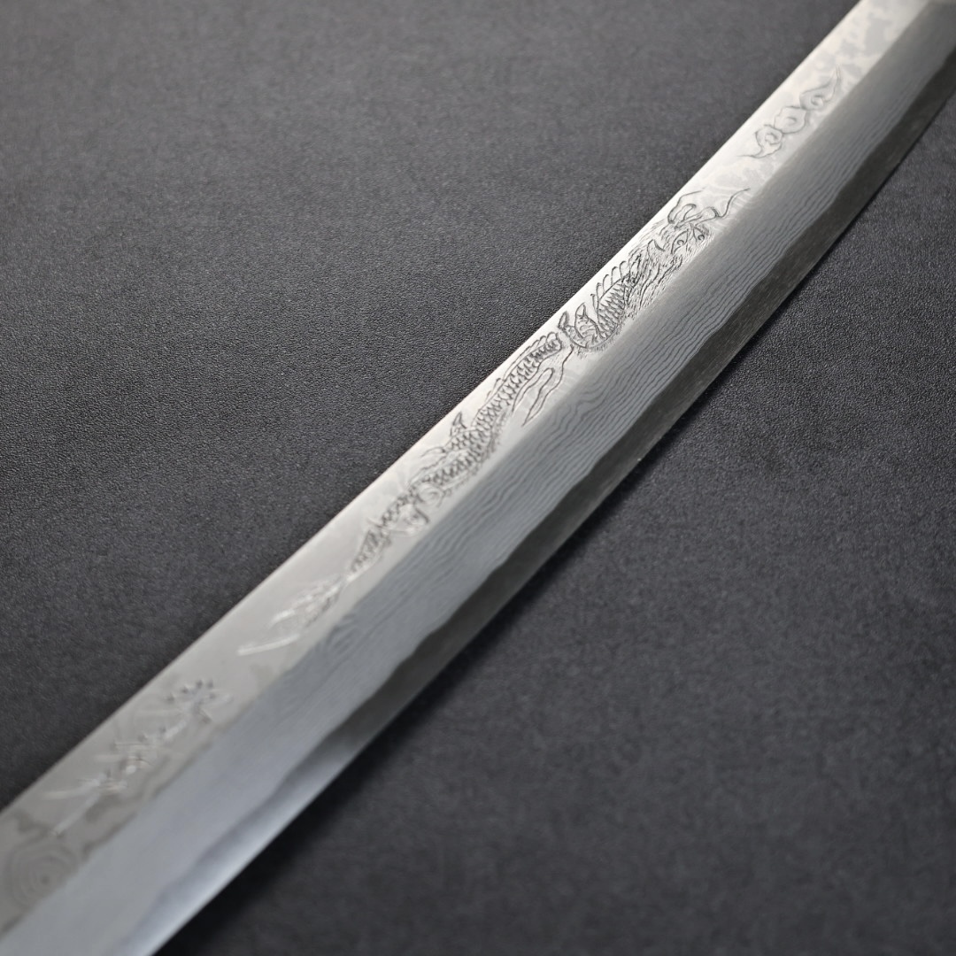 柳刃(先丸) 33cm 銀三 堺實光 ⚡️堺孝行斬月銀三鋼鏡面先丸柳刃33cm 