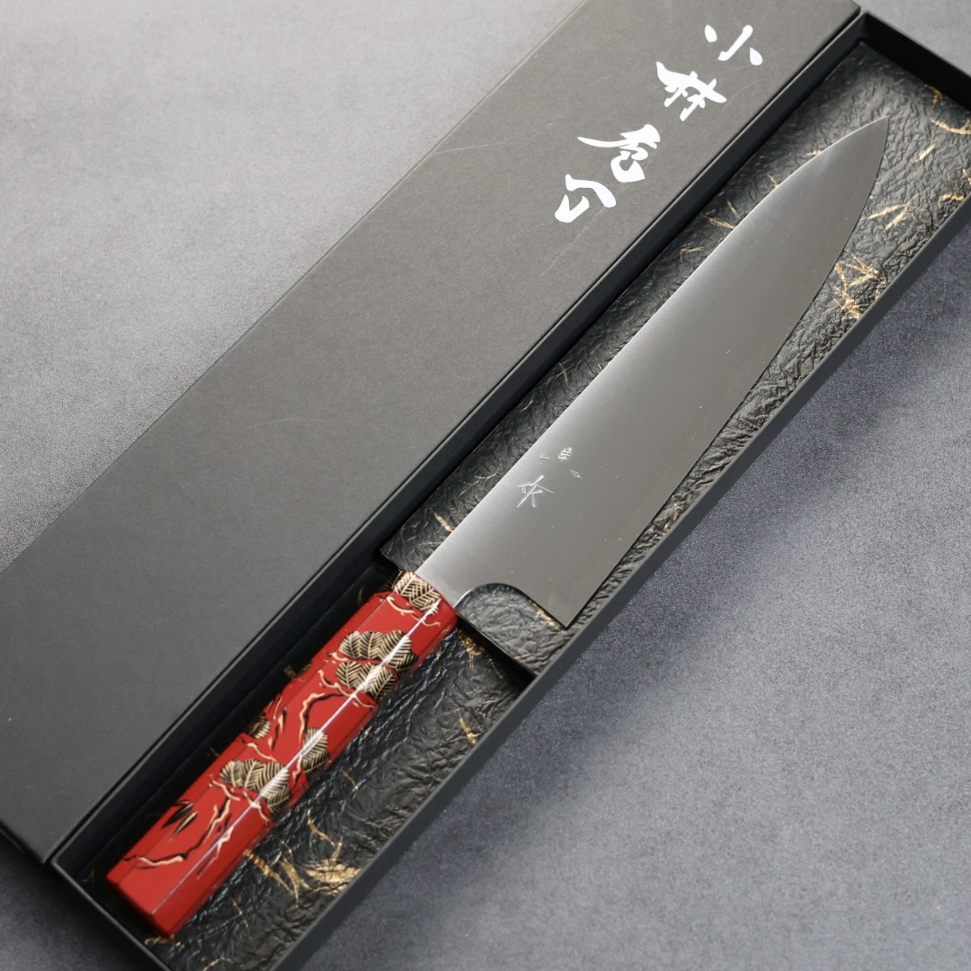 小林包丁 牛刀 210mm SG2粉末HSS鋼 漆塗柄限定/松竹