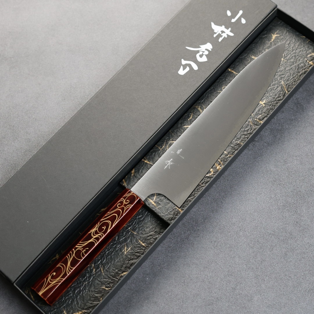 小林包丁 牛刀 210mm SG2粉末HSS鋼 漆塗柄限定/光琳波
