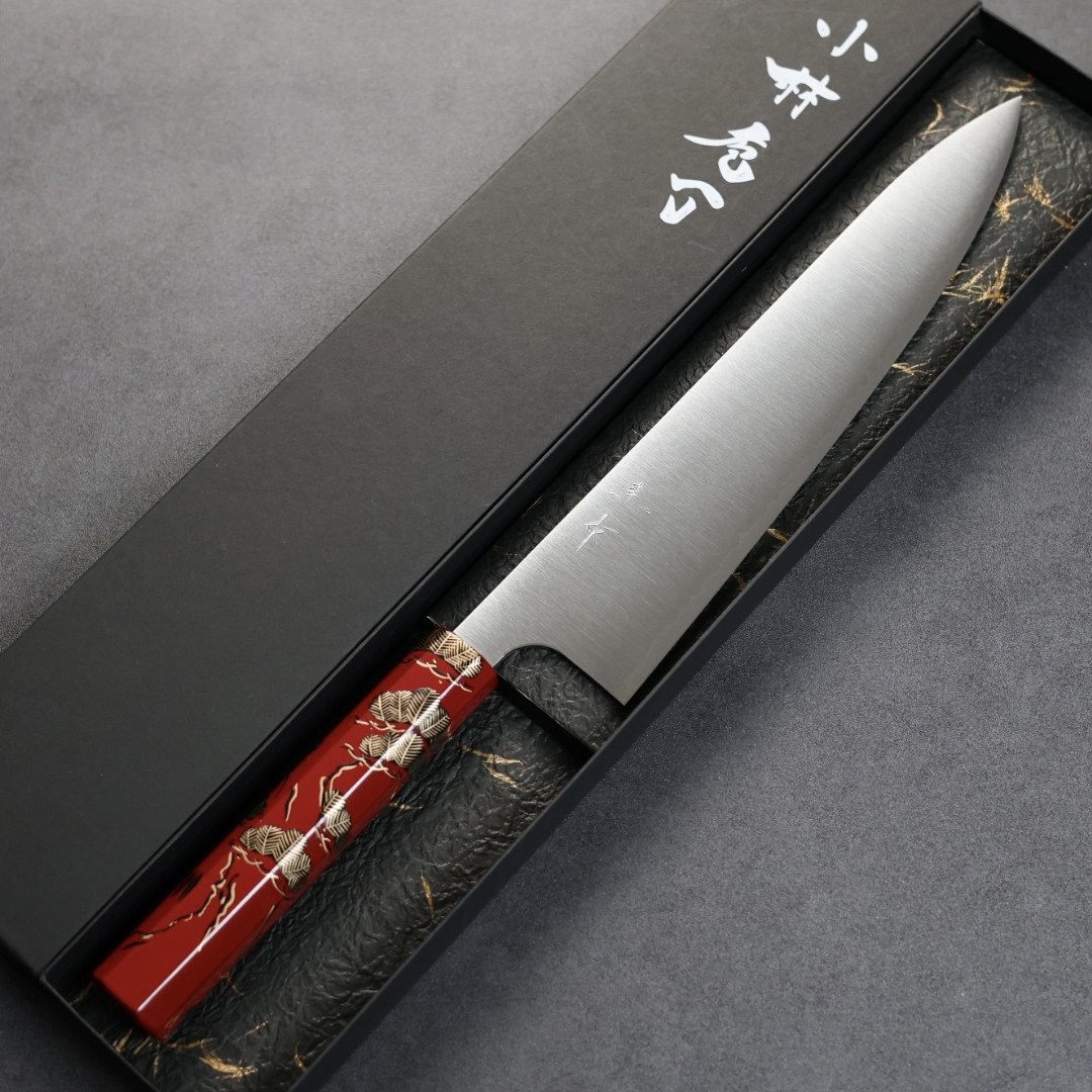 小林包丁 牛刀 240mm SG2粉末HSS鋼 漆塗柄限定/松竹