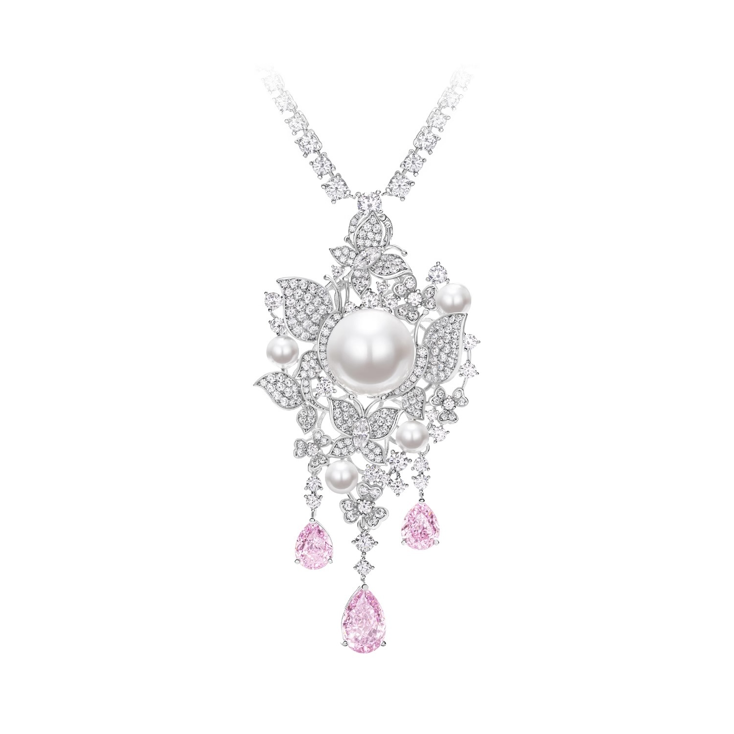 仿珍珠吊墜項鍊  925銀項鍊