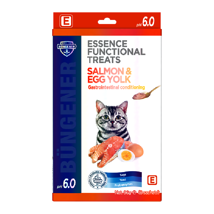 Essence Functional Treats 三文魚蛋黃調節腸胃 Mousse 條 96g