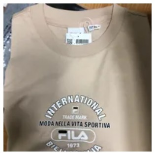 [S] FILA **LIFE CROP SHORT SLEEVE T-SHIRT,BEIGE, FS2RSF2153F-BEG (SFL261)