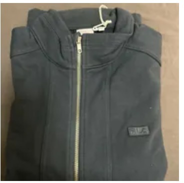 [S] FILA **STAN JURY TRAINING NECK SLIT ZIP UP TOP,CHARCOAL GREY, FS2FTE3104X-CGY (SFL273)