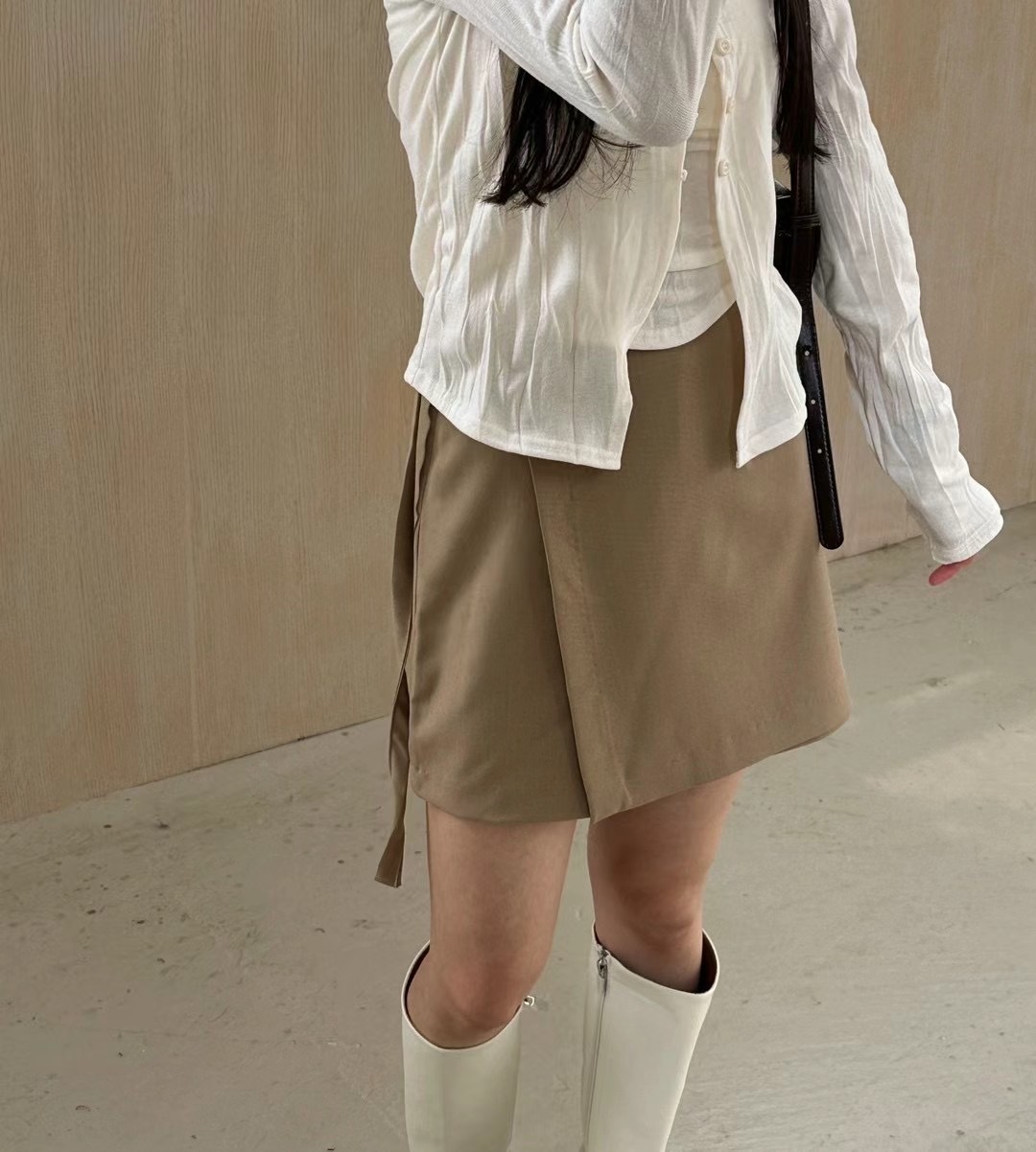 不皺西裝裙褲(現貨)