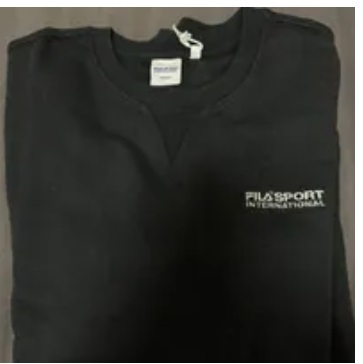 [S] FILA **SPORTS SWEATSHIRT,BLACK, FS2POE3602X-BLK (SFL279)