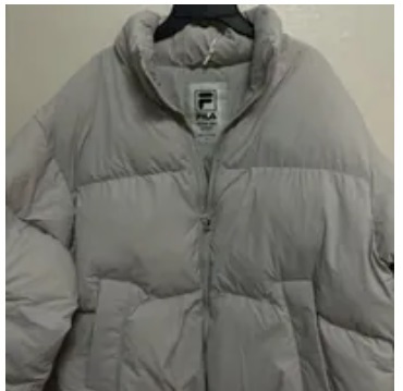 [S] FILA **OVERFIT COCOON BALL PADDING,LIGHT GREY, FS2JKE4801X-LGY (SFL281)