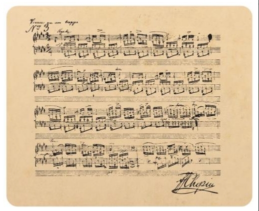 【PWM】限量蕭邦波蘭《離別》手稿紀念滑鼠墊