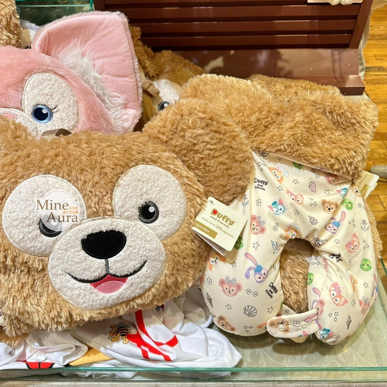 達菲 Duffy 雙面設計 頸枕 旅行用品 -香港迪士尼樂園