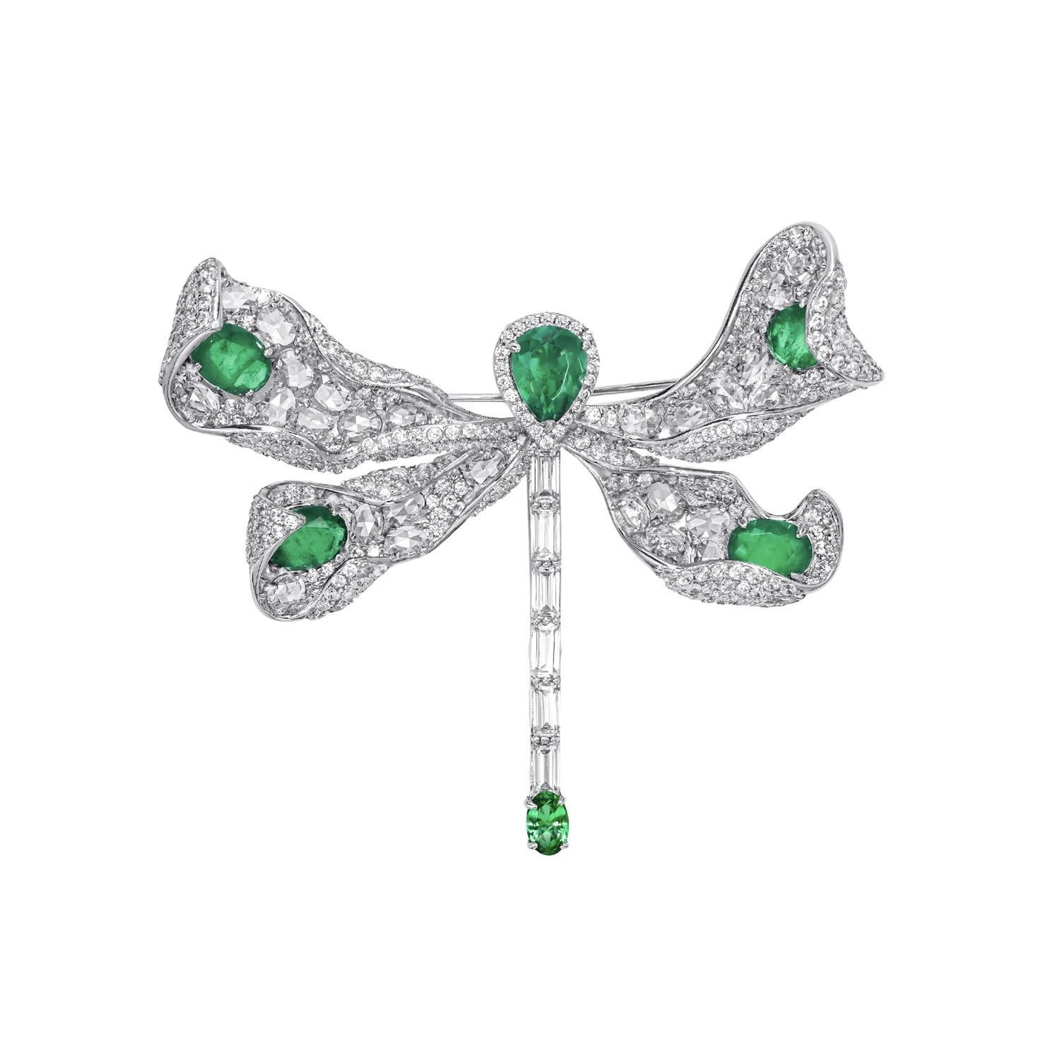 綠蝴蝶結胸針  925銀胸針