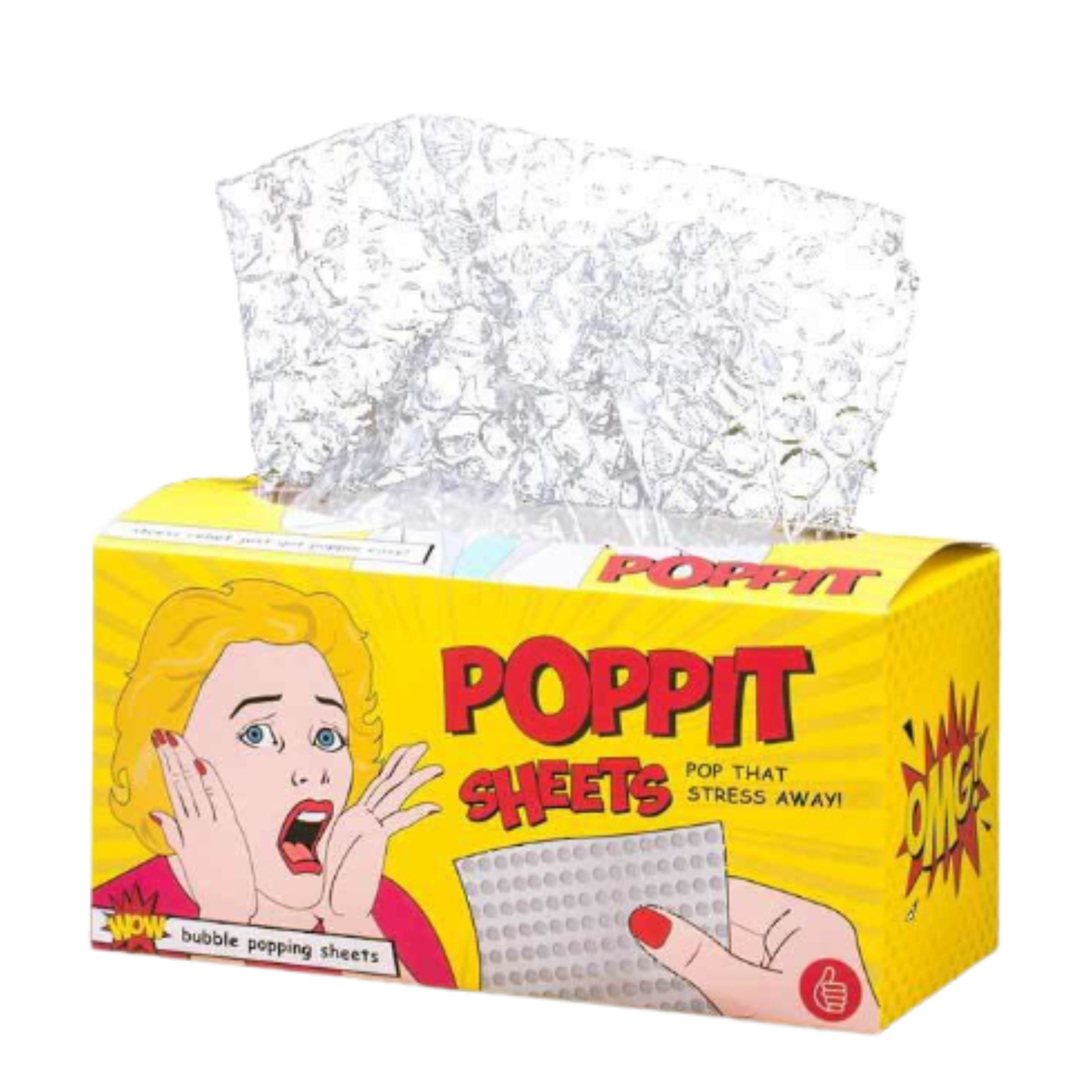 Poppit Sheets 小型減壓抽屜式Bubble紙| 輕便攜帶輕鬆減壓| 聖誕禮物| 交換禮物
