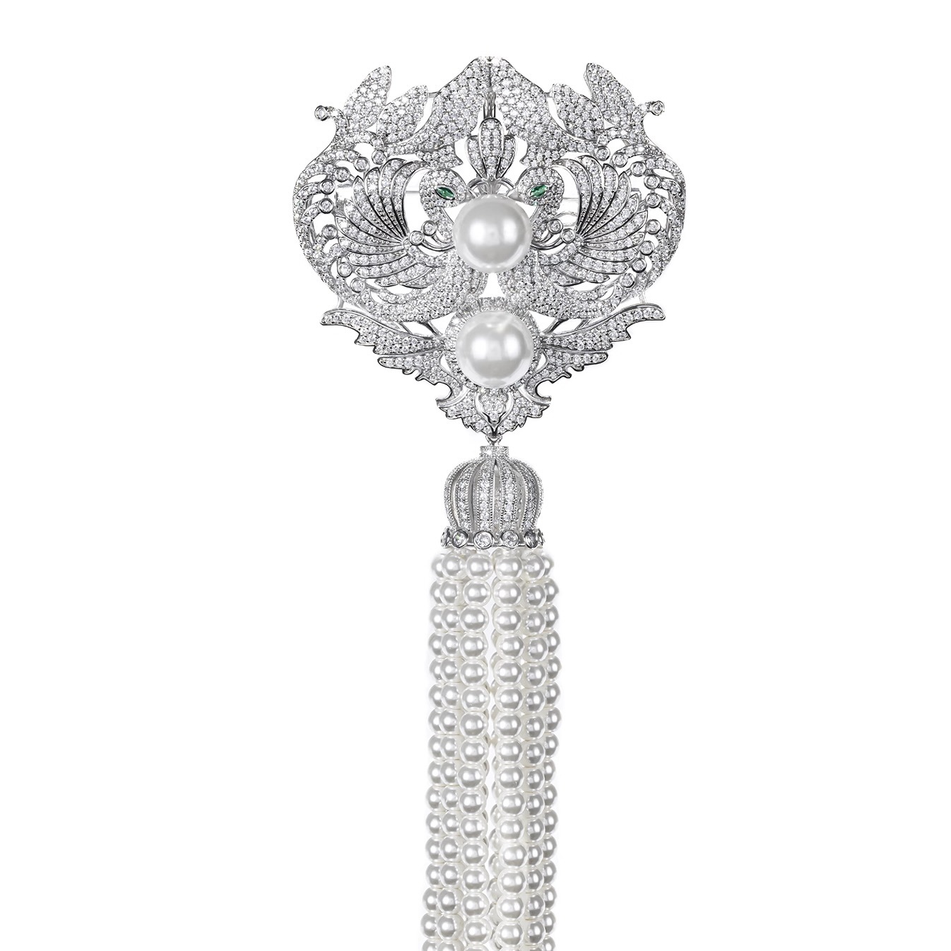 秋冬仿珍珠胸針  925銀胸針