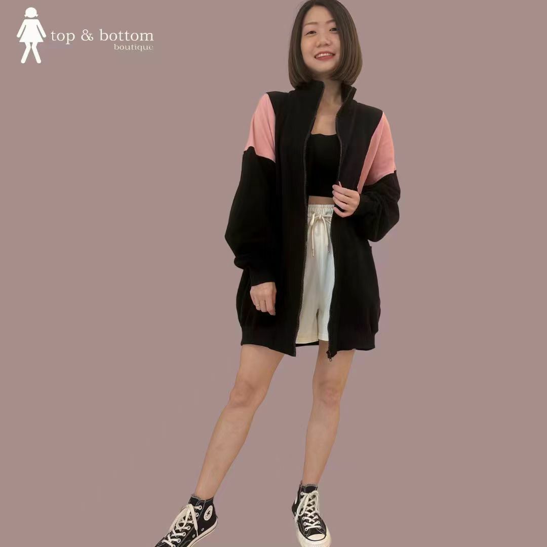 CASUAL ZIPPED LONG JACKET