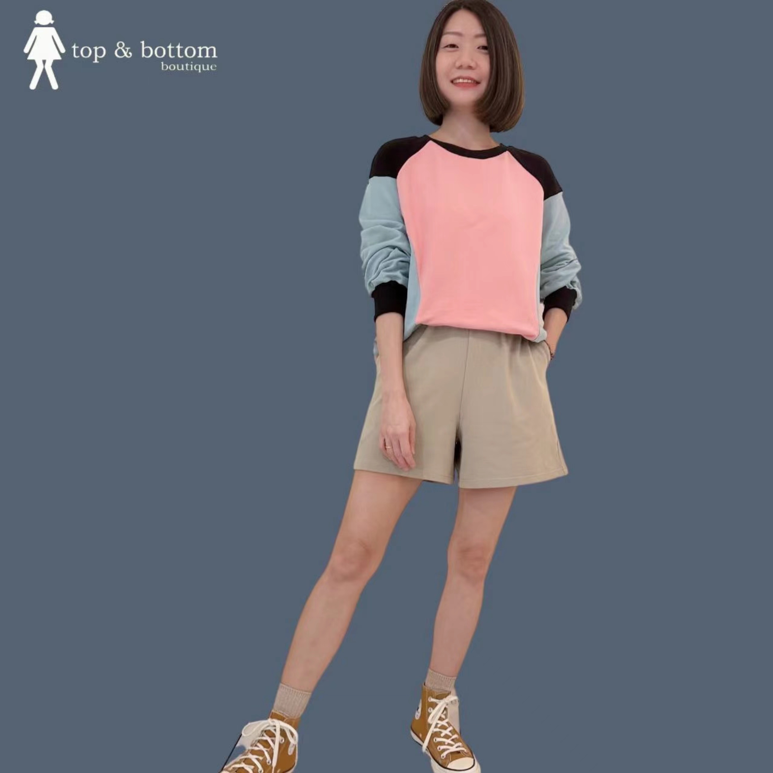 ELASTIC WAIST CASUAL SHORTS