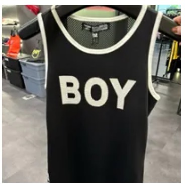 [S] BOYLONDON BOY PRINT SLEEVELESS DRESS,BLACK/WHITE, B72OP08F89 [FINAL SALE] (SBB340)