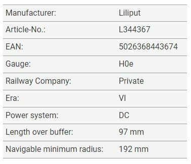 Liliput 特價優惠 L344367 HOe規 2-axle coach B24 客車廂