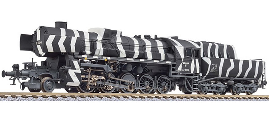 Liliput L131524 HO規 冬季迷彩蒸汽車