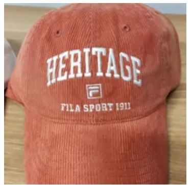 [S] FILA **FS3CPF6308X HERITAGE CORDUROY BALL CAP,ORANGE, 8809941633887 [FINAL SALE] (SFL331)