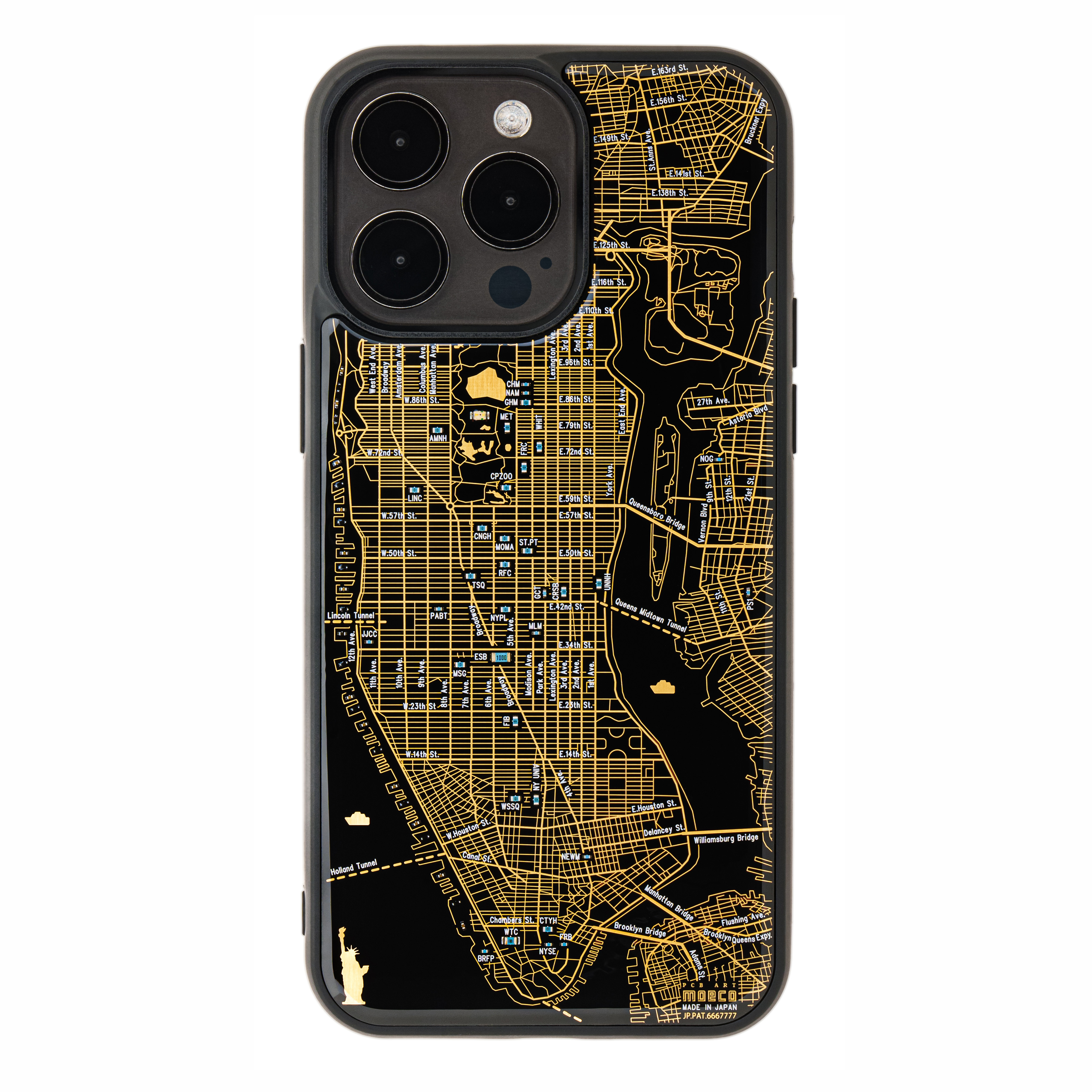 FLASH 紐約電路地圖 iPhone 15 Pro Max手機殼 ( 黑色 )