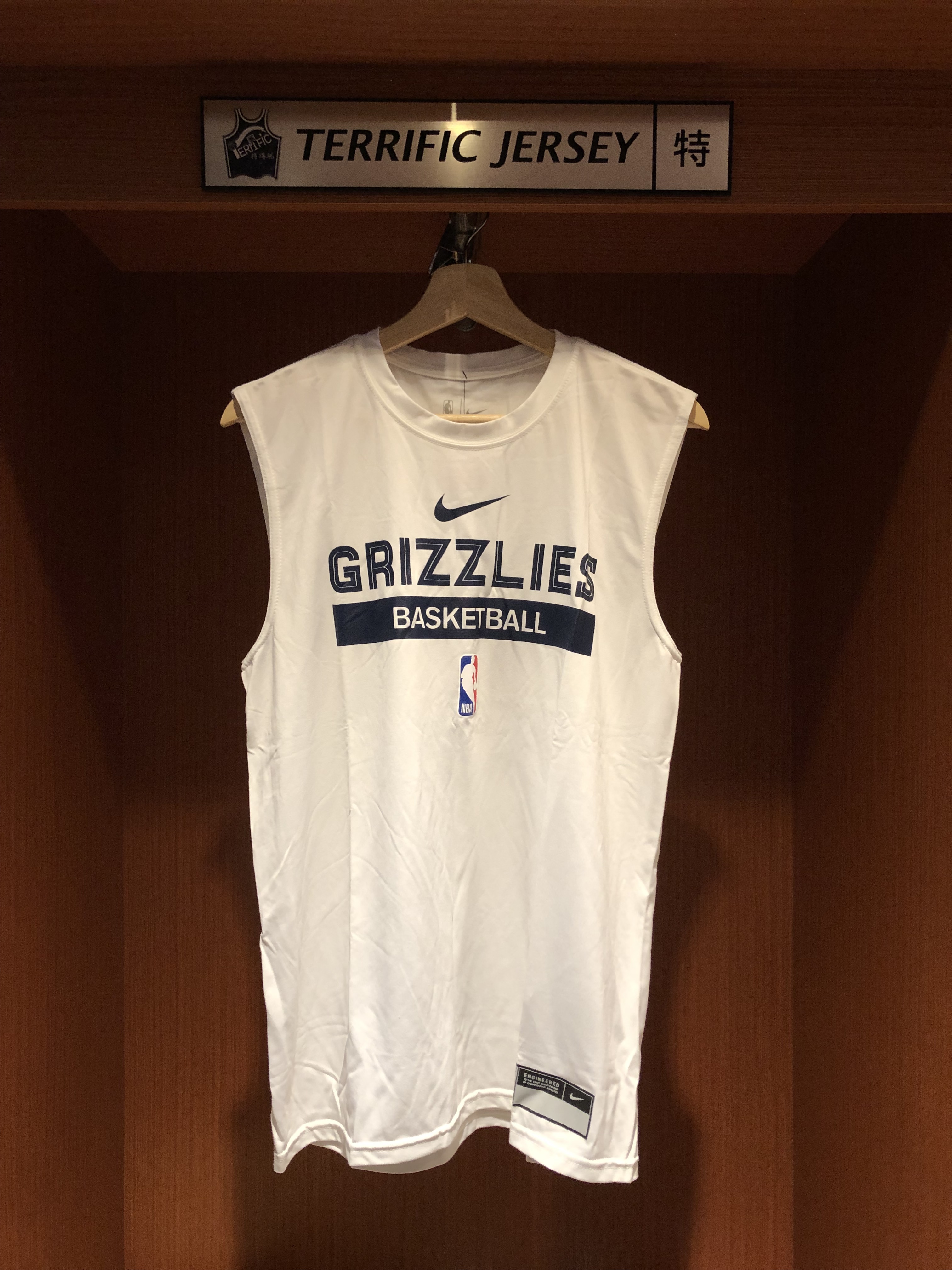NBA背心 Memphis Grizzlies 曼菲斯灰熊白 22-23 熱身背心 球員實穿款 Nike Practice Tank Top 排汗背心 全新