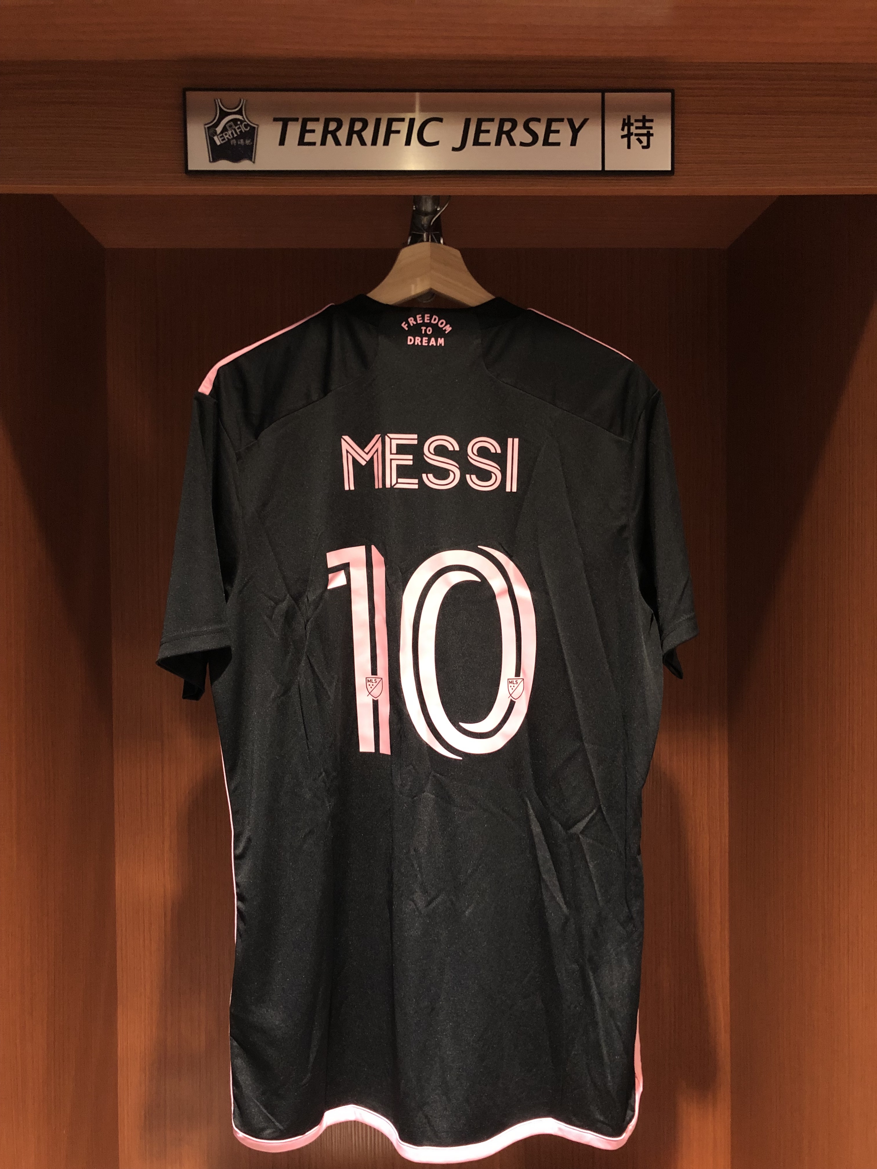 MLS足球 Lionel Messi 邁阿密國際 黑 Adidas Replica Jersey 球迷版 燙印 全新
