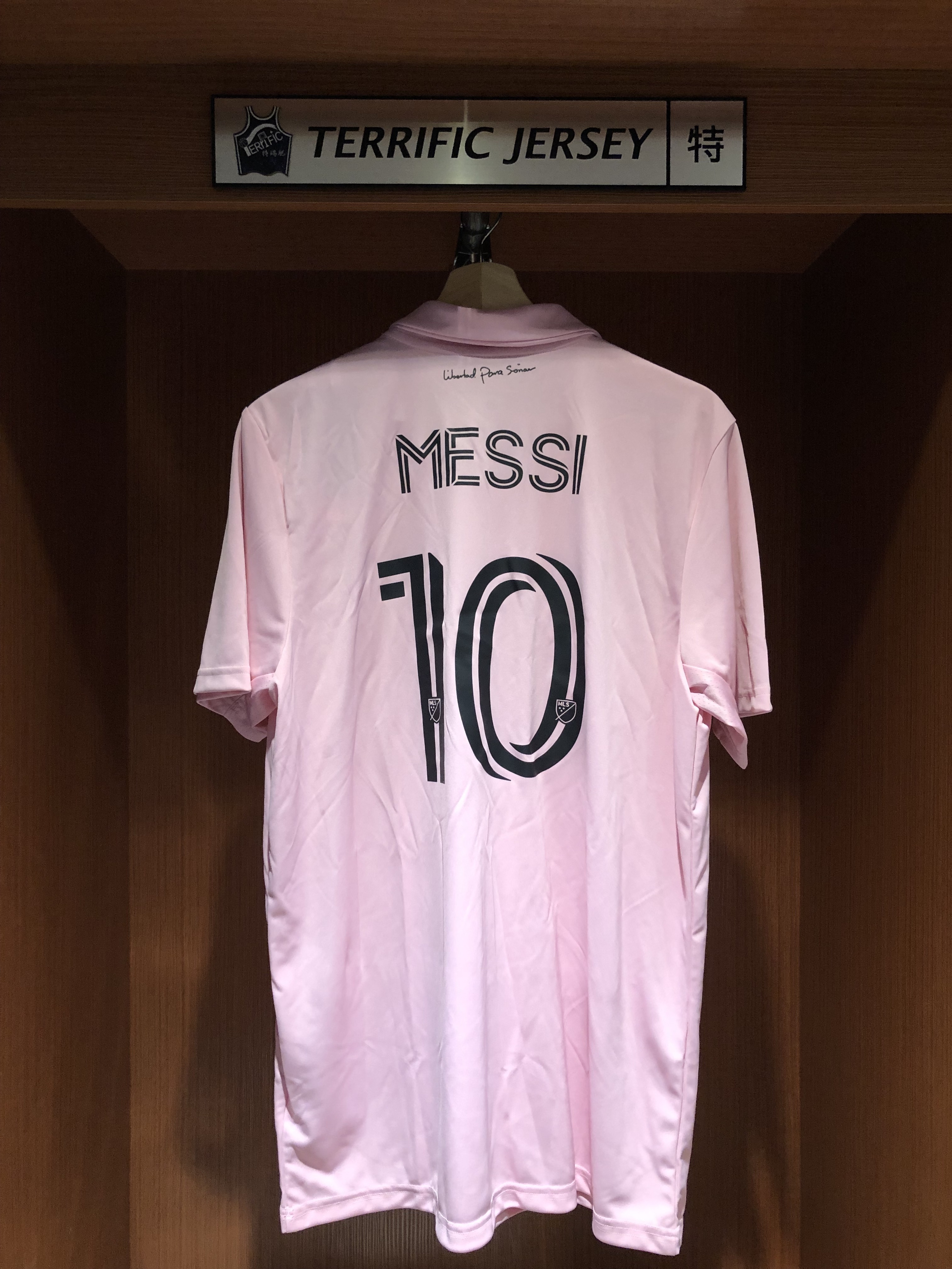 MLS足球 Lionel Messi 邁阿密國際 粉紅 Adidas Replica Jersey 球迷版 燙印 全新