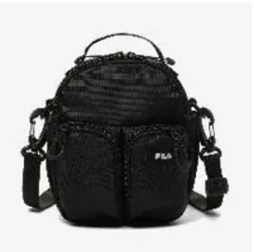 [S] FILA **TWO POCKET CROSSBODY BAG,BLACK, 8809861426880 (SFL339)
