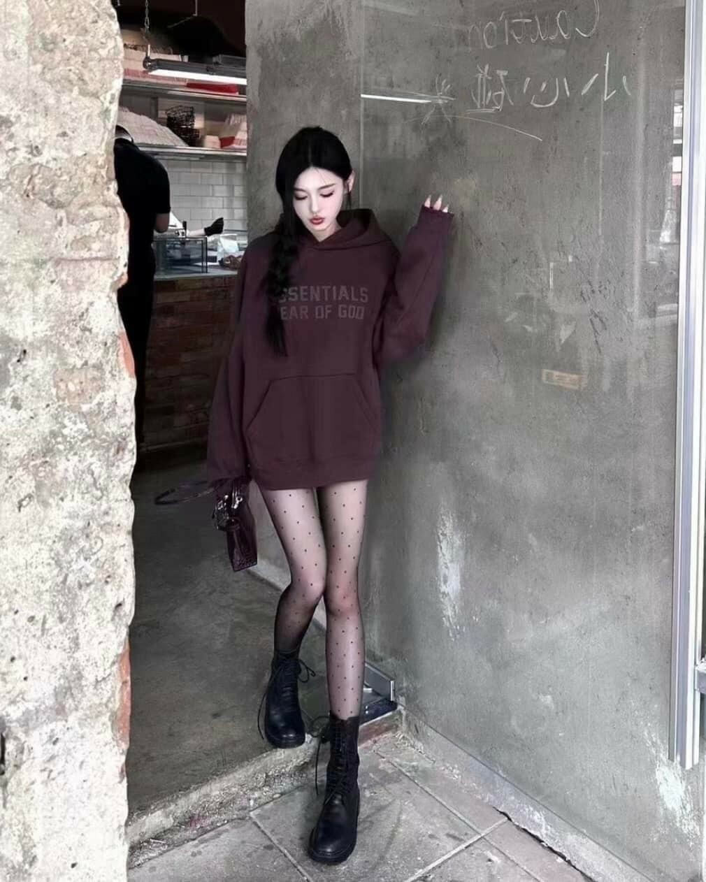 FOG ESSENTIALS 正面字體膠印Logo 紫羅蘭 紫色 帽T