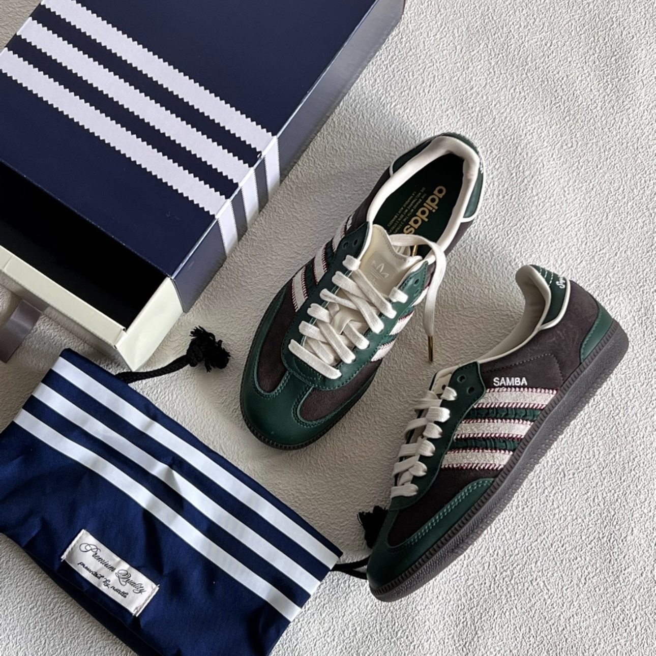 NINES 玖號商店｜ADIDAS ORIGINALS X NOTITLE SAMBA 棕綠ID6022