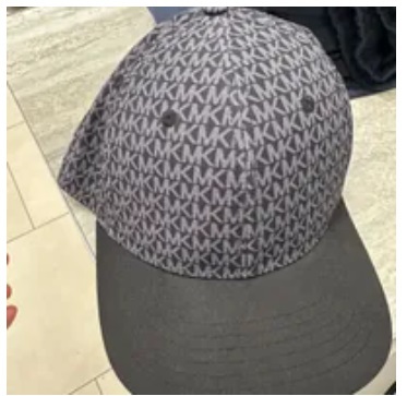[S] MICHAEL KORS OS1000E33G SPRING MONOGRAM CAP,BLACK, 194391979523 (SMK650)