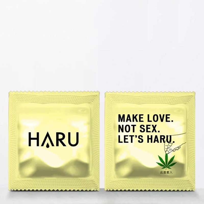 HARU STEAMY Thin 4's Pack Latex Condom