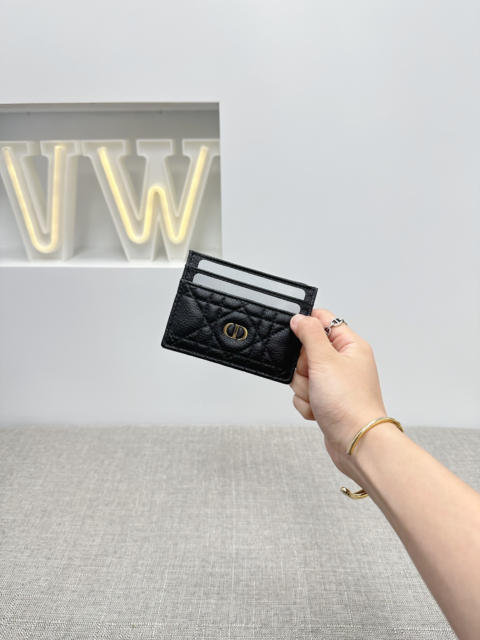 Dior Caro Freesia Card Holder