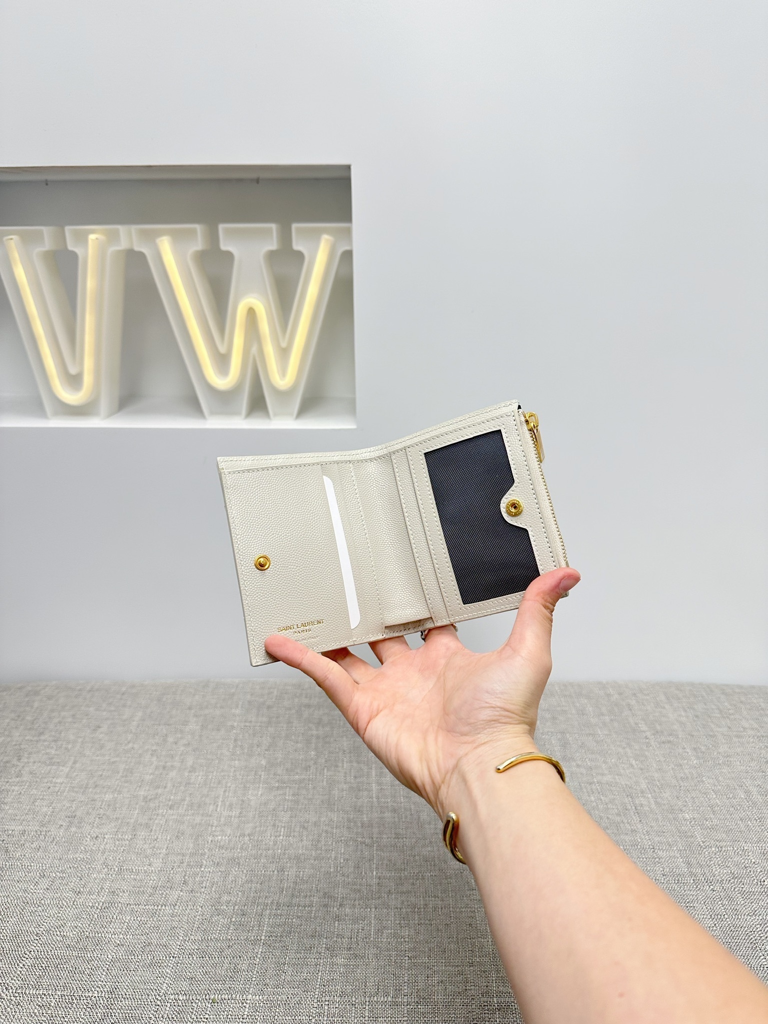 YSL Cassandre Matelasse Bifold Wallet