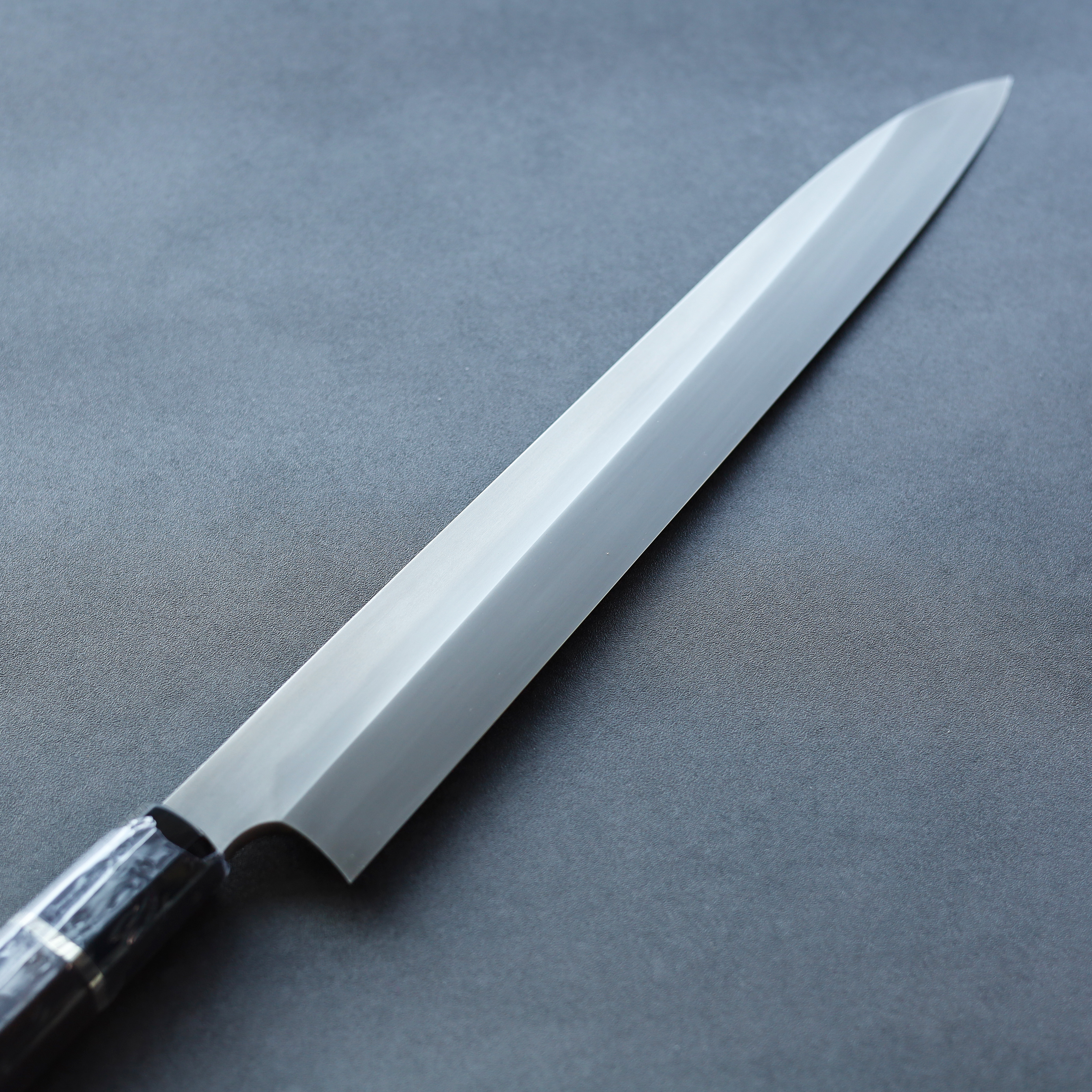 二唐刃物柳刃300mm 青二鋼水本燒