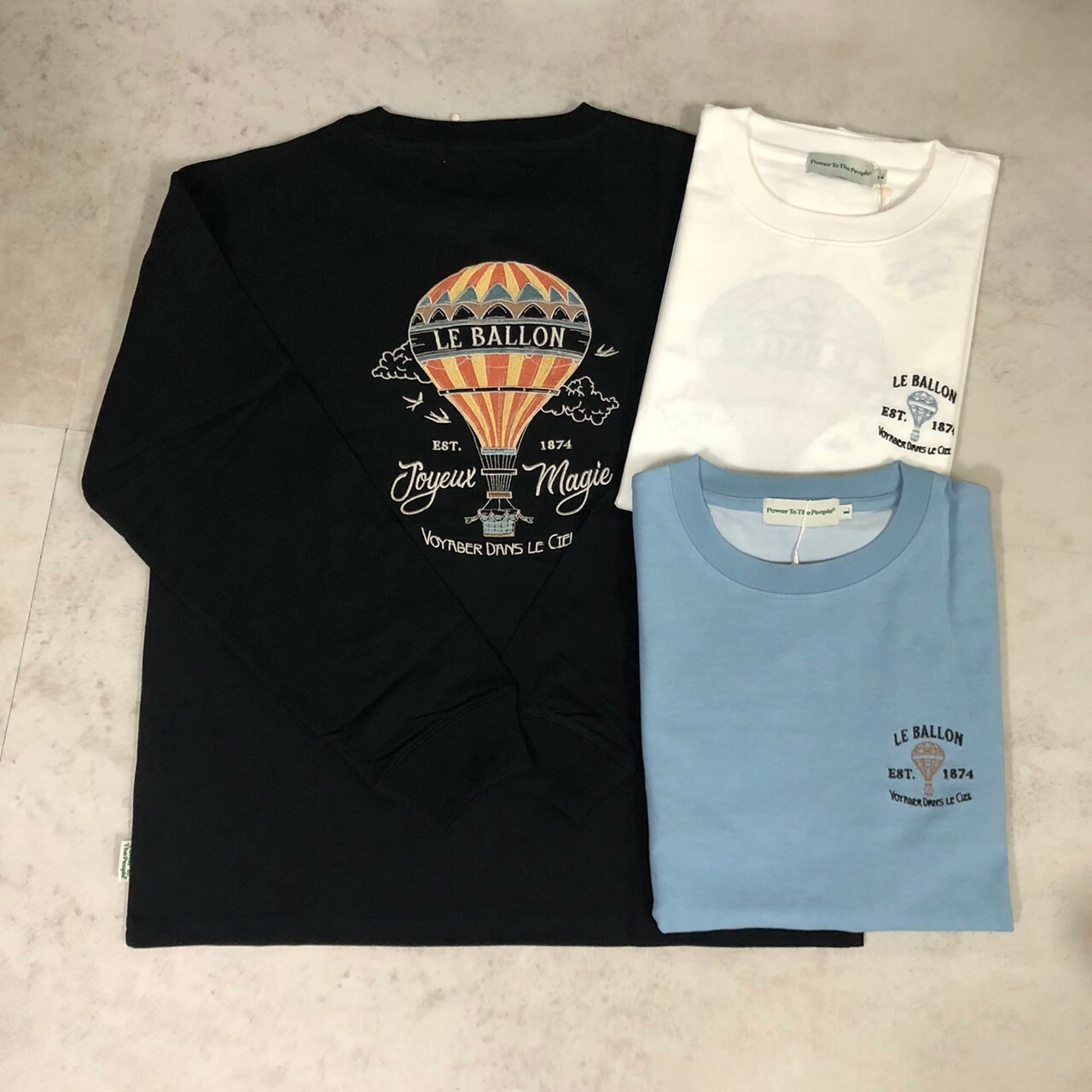 Power To The People 氣球刺繡長Tee 3701037-103