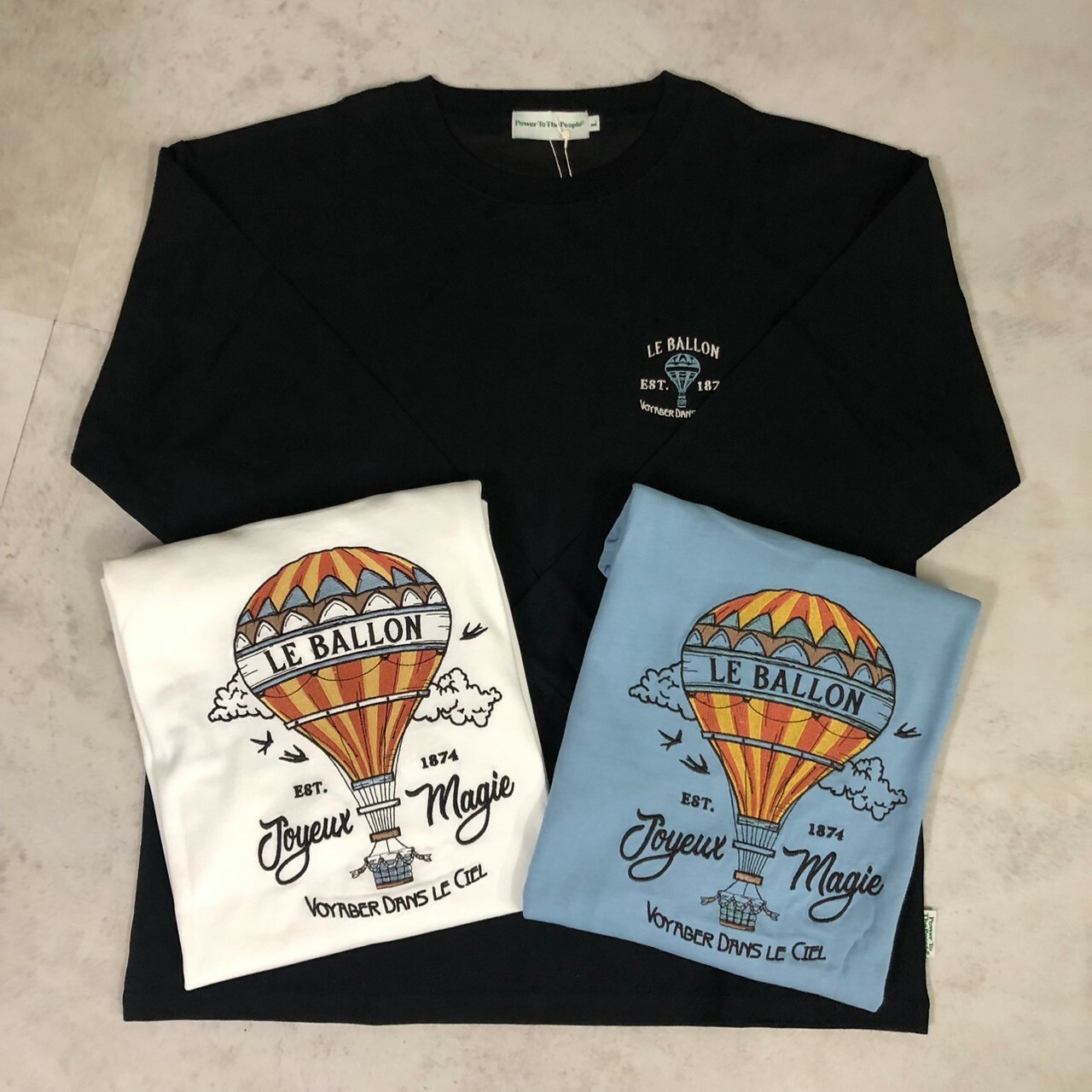 Power To The People 氣球刺繡長Tee 3701037-103