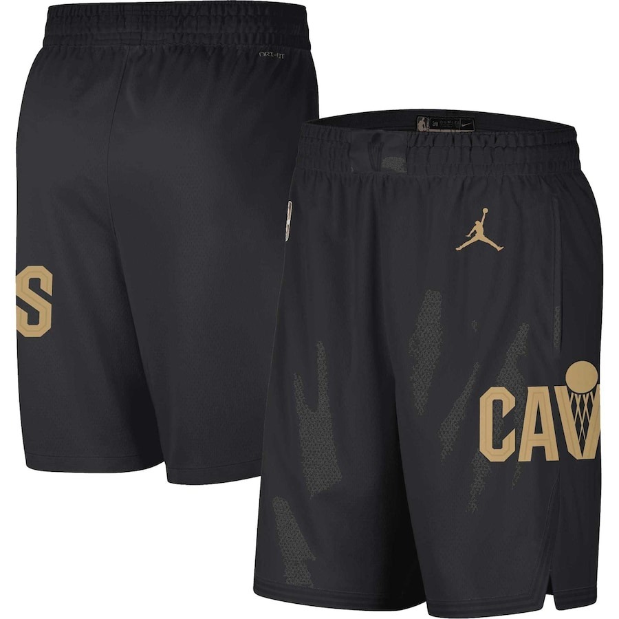 NBA球褲 Cleveland Cavaliers 克里夫蘭騎士黑球褲 Statement Jordan Swingman Shorts 球迷版 有口袋 全新