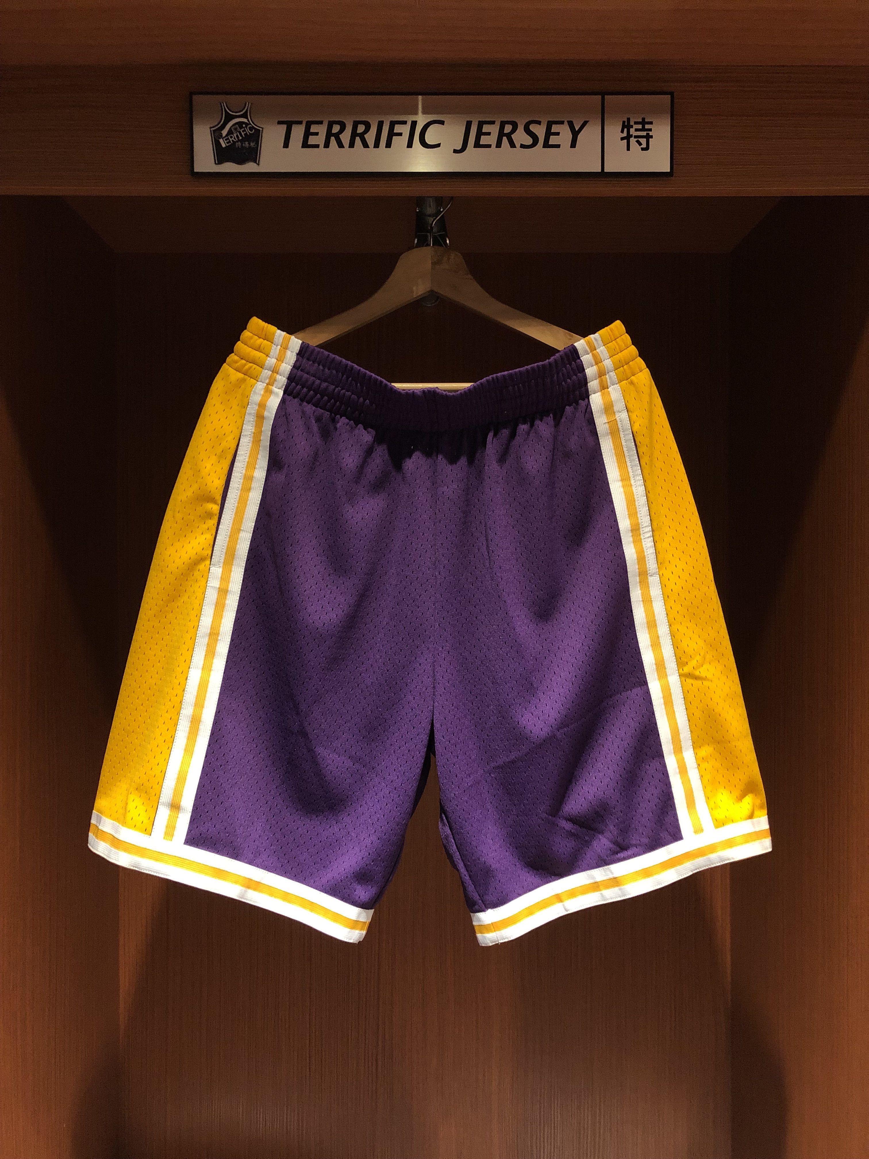 NBA球褲 Los Angeles Lakers 洛杉磯湖人紫 M&N Swingman Shorts 球迷版 有口袋 全新