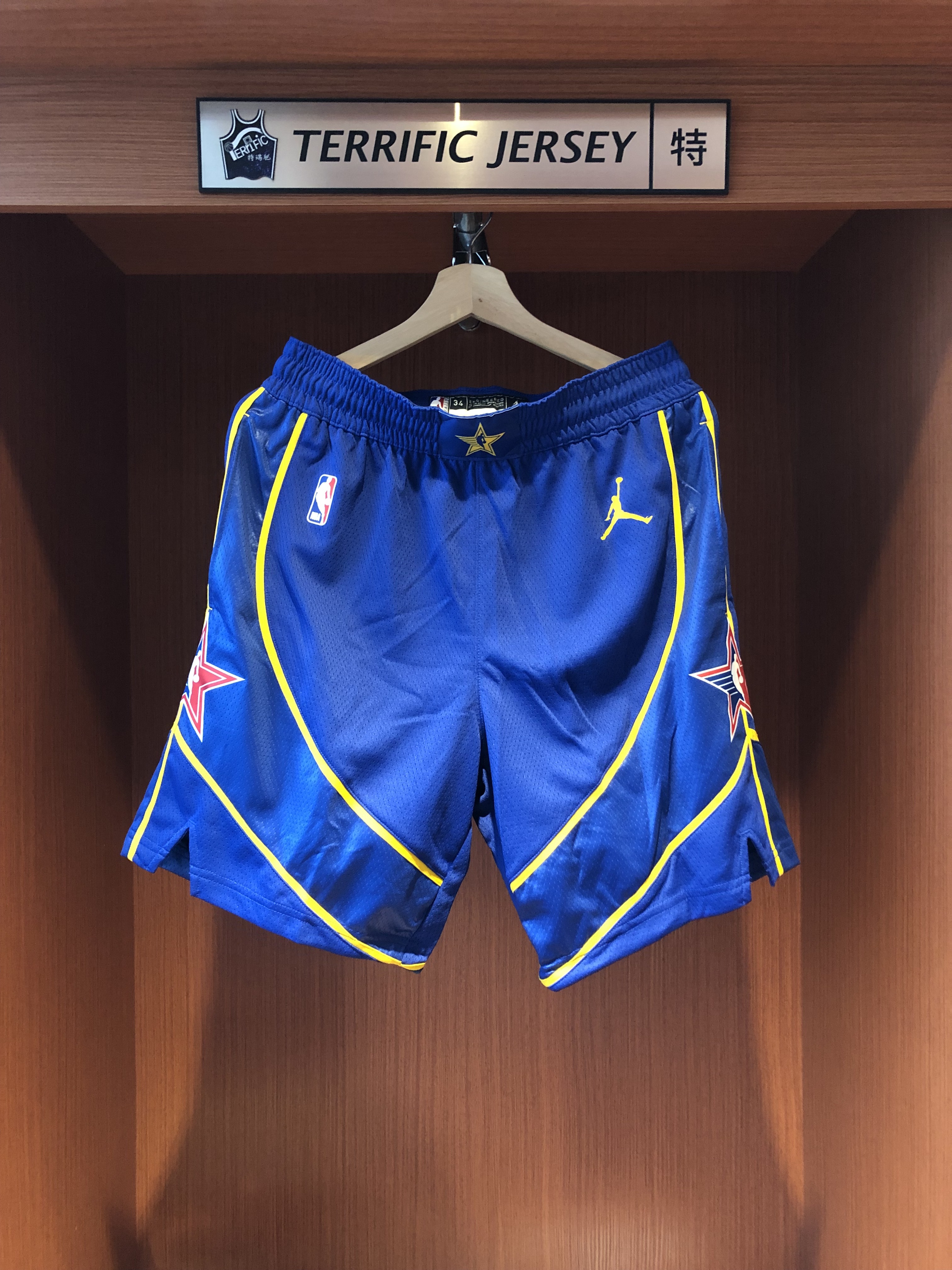 NBA球褲 All Star Game 20-21明星賽藍球褲 Jordan Swingman Shorts 球迷版 有口袋 全新