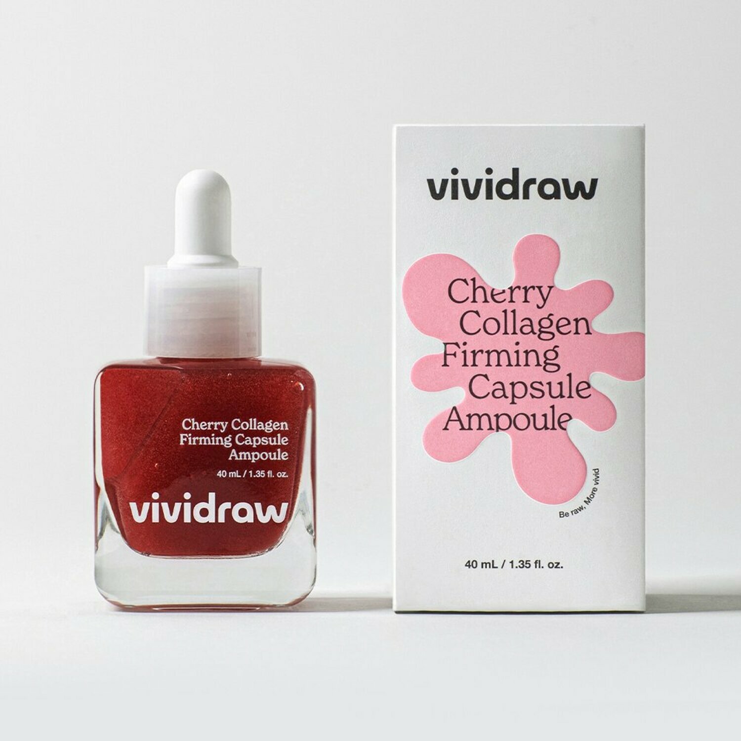 《Olive young連線》vividraw Cherry Collagen Firming Capsule Ampoule 40mL+10ml