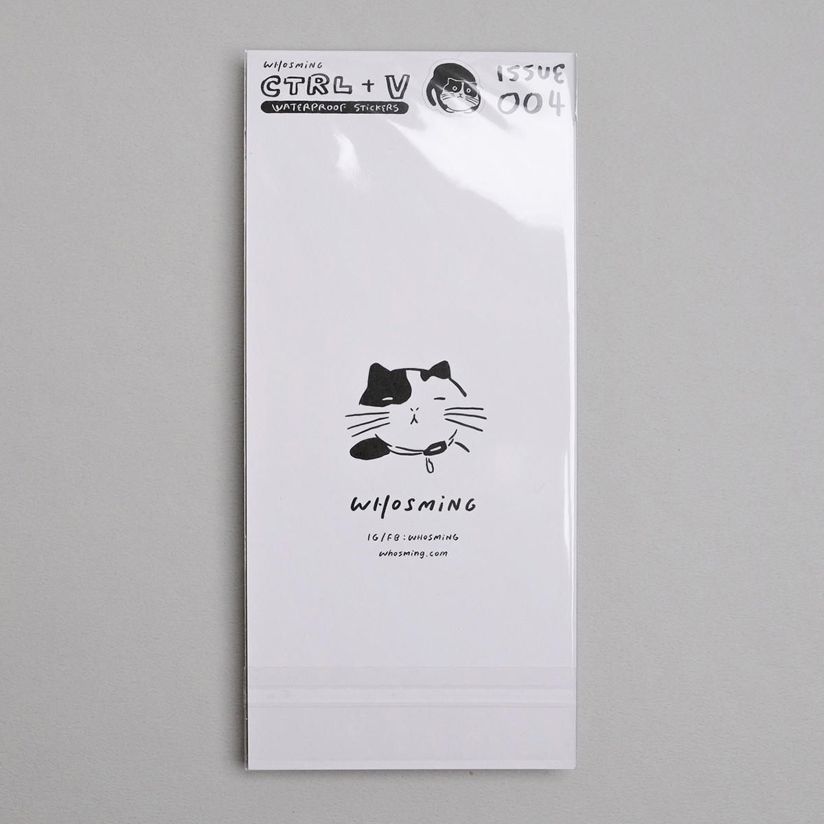 GOOD LUCK「CTRL+V」防水貼紙 issue004｜WHOSMING