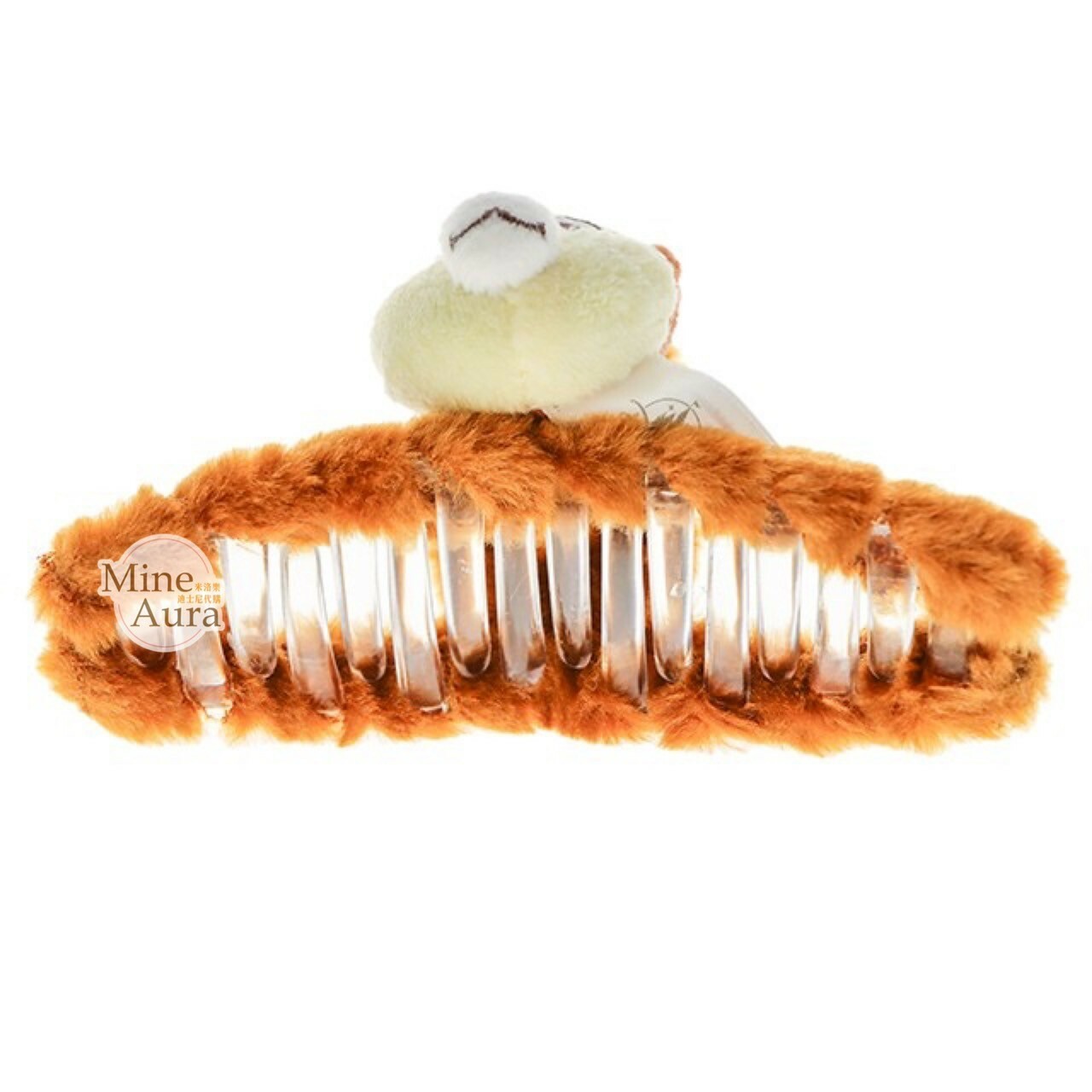 黑鼻 奇奇 Chip 大頭造型 絨毛 髮夾 髮抓 鯊魚夾 奇奇蒂蒂 Chip 'n Dale -香港迪士尼樂園