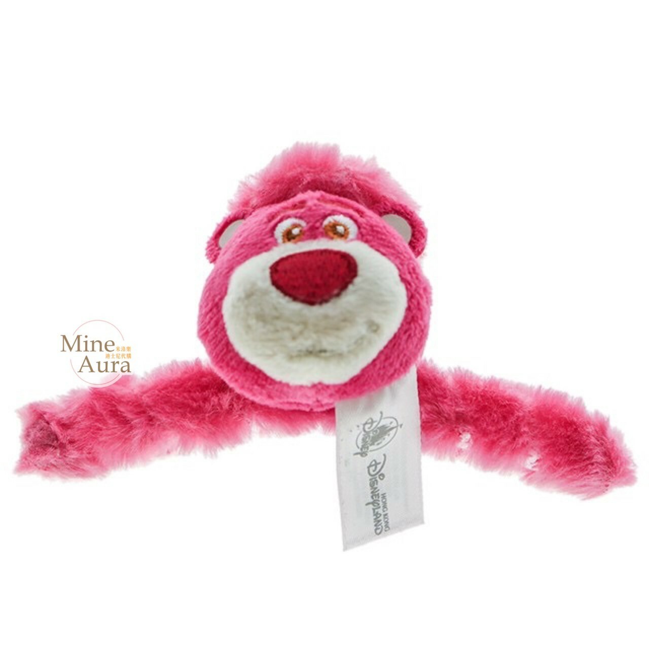 熊抱哥 Lotso 大頭造型 絨毛 髮夾 髮抓 鯊魚夾 玩具總動員 Toy Story -香港迪士尼樂園