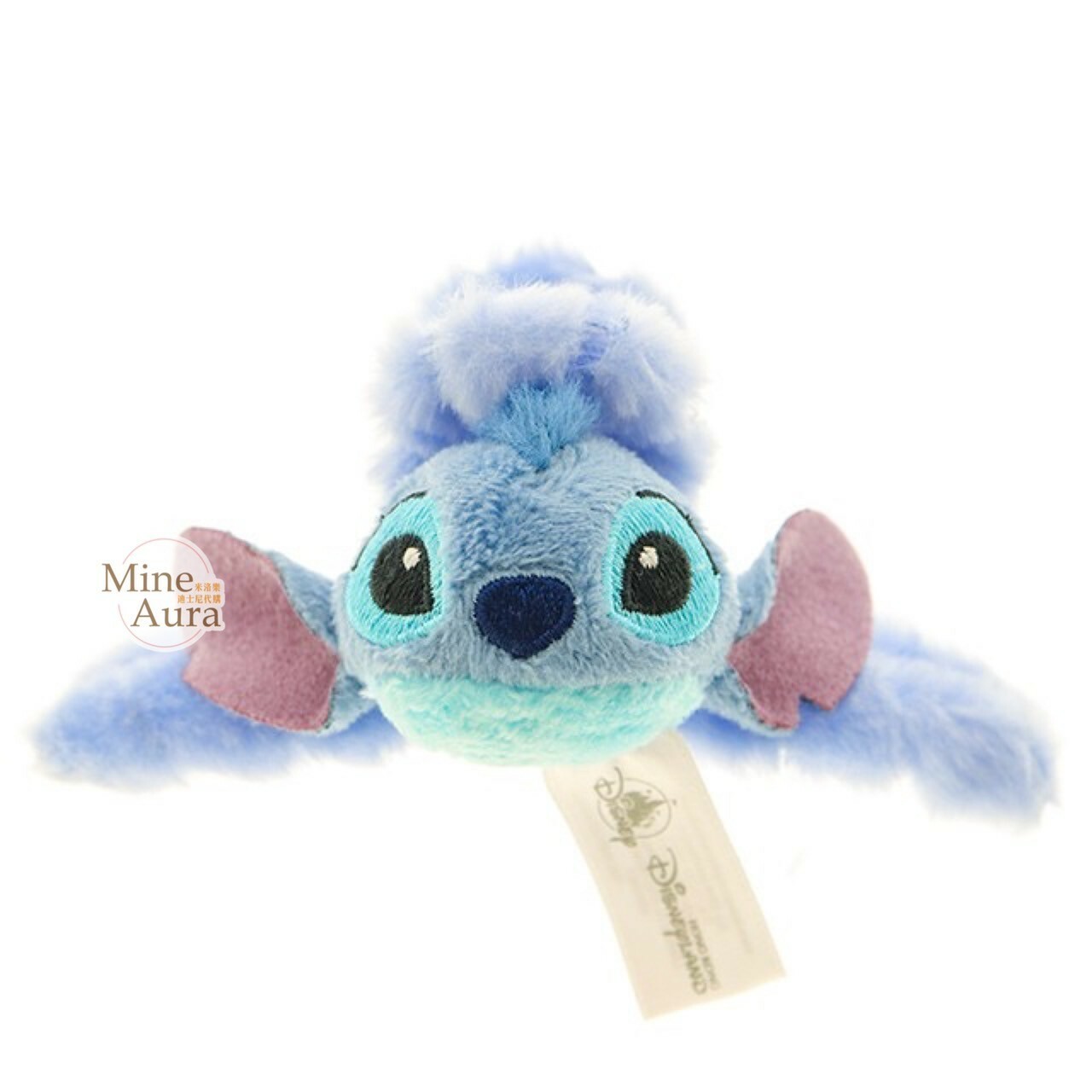 史迪奇 Stitch 大頭造型 絨毛 髮夾 髮抓 鯊魚夾 星際寶貝 Lilo & Stitch -香港迪士尼樂園